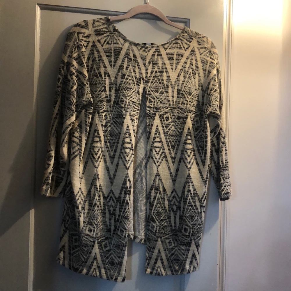 3/4 sleeve and open back blouse